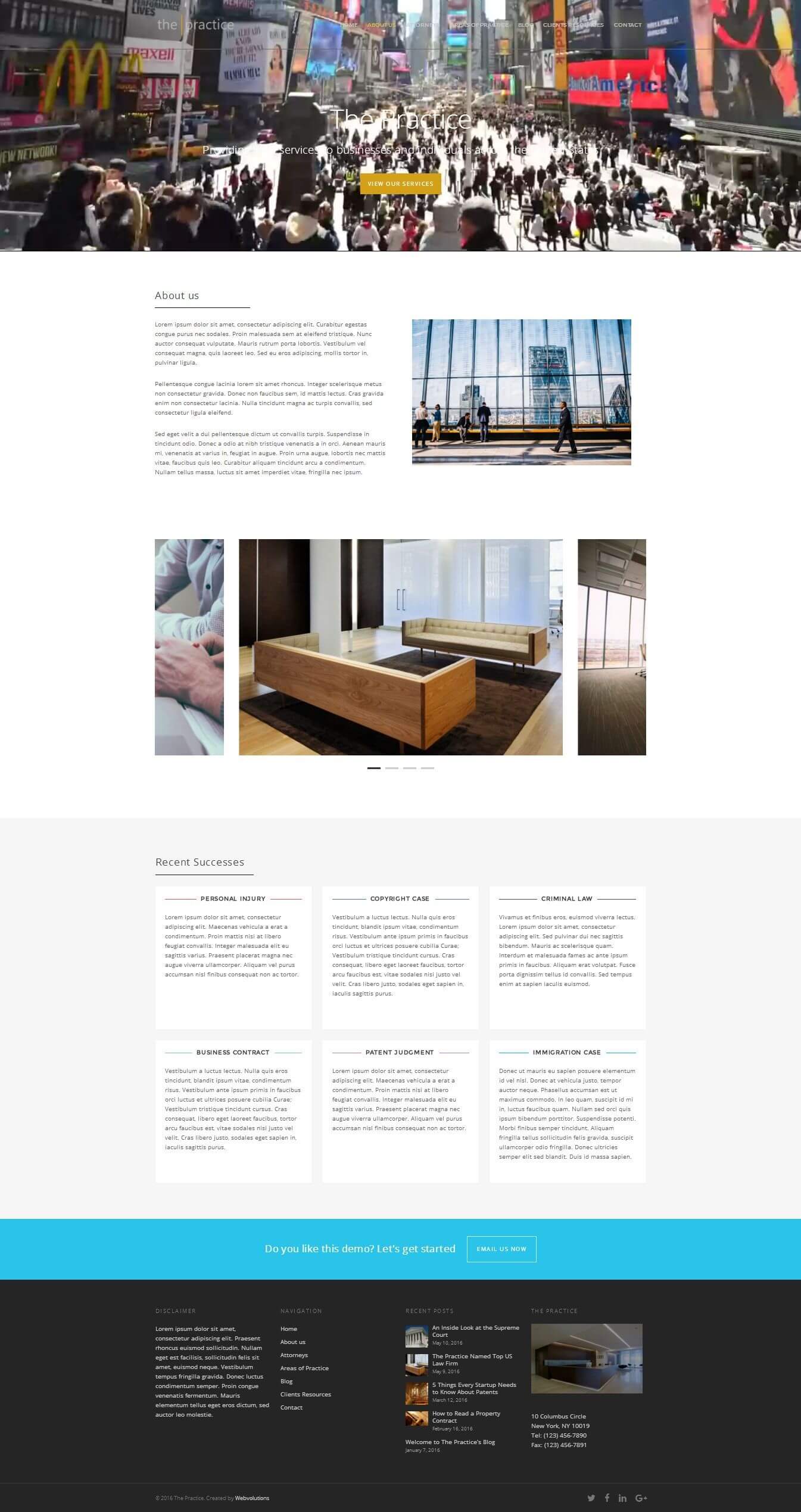 Lawyer Demo About us Page