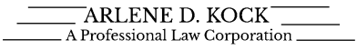 divorce-lawyer-san-ramon-ca-arlene-kock-logo-black